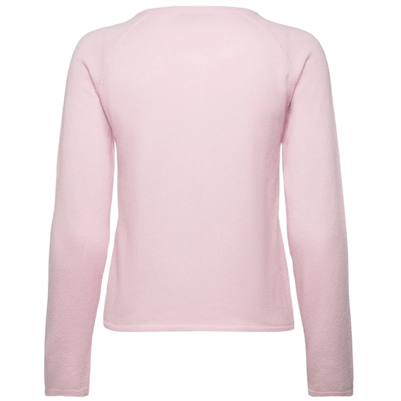 Rosemunde RWLaica LS O-Neck Cardigan, Pinkaboo